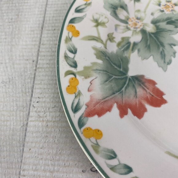 Vintage Julie Pople Avon COUNTRY FRUIT COLLECTION Porcelain Salad Plate Set 4 - Picture 14 of 16